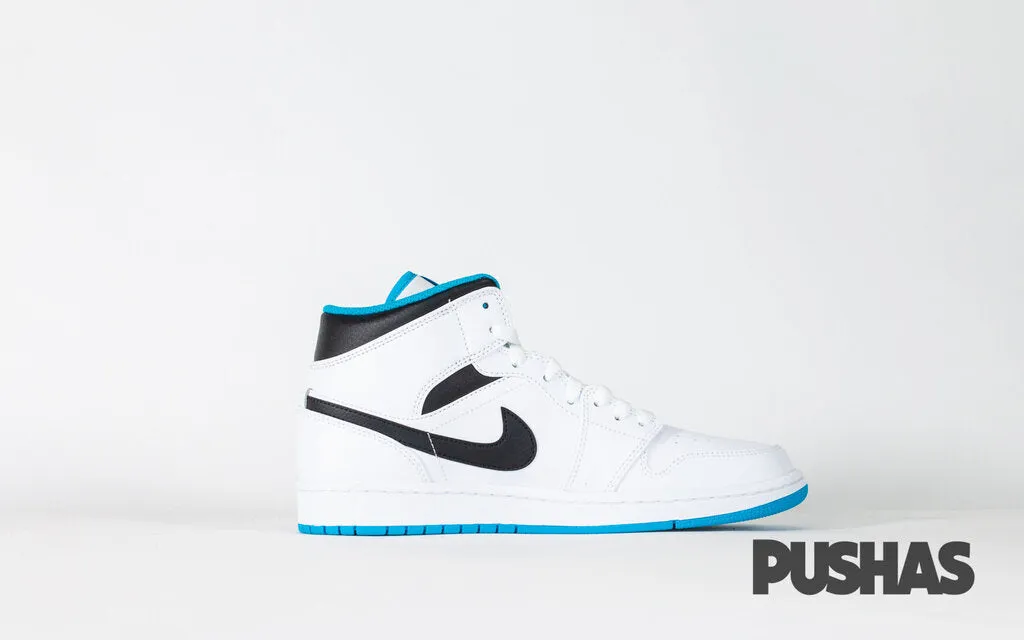 Air Jordan 1 Mid 'Laser Blue' Travel Light Team Match