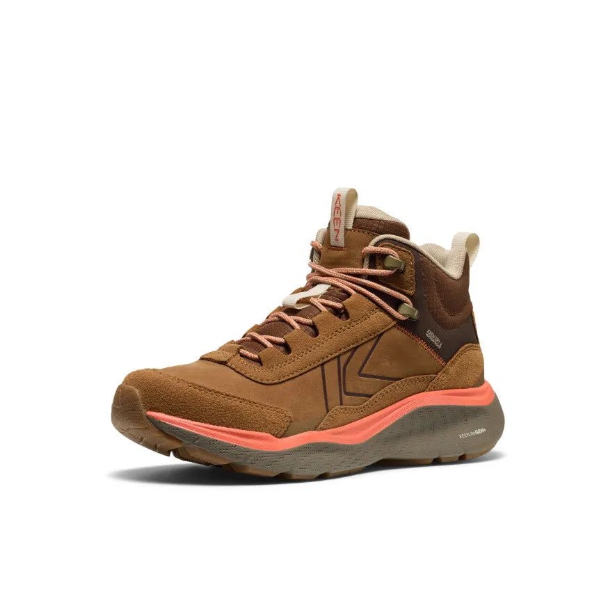 Comfortable Outsole Women's Leiki Waterproof Leather Hiking Boot  |  Chipmunk/Bison